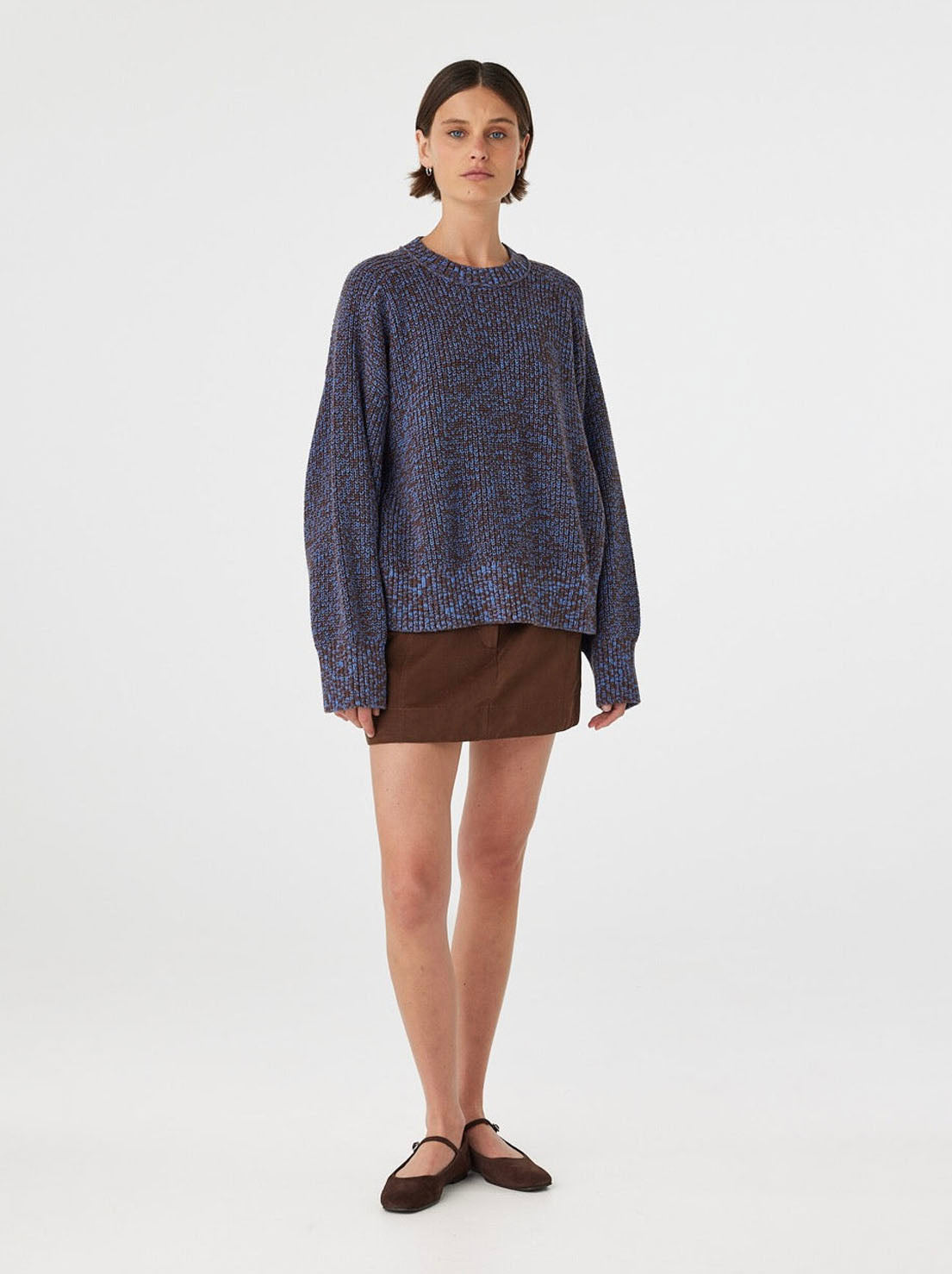 Arcaa Movement - Solene Sweater - Chocolate & Royal Multi