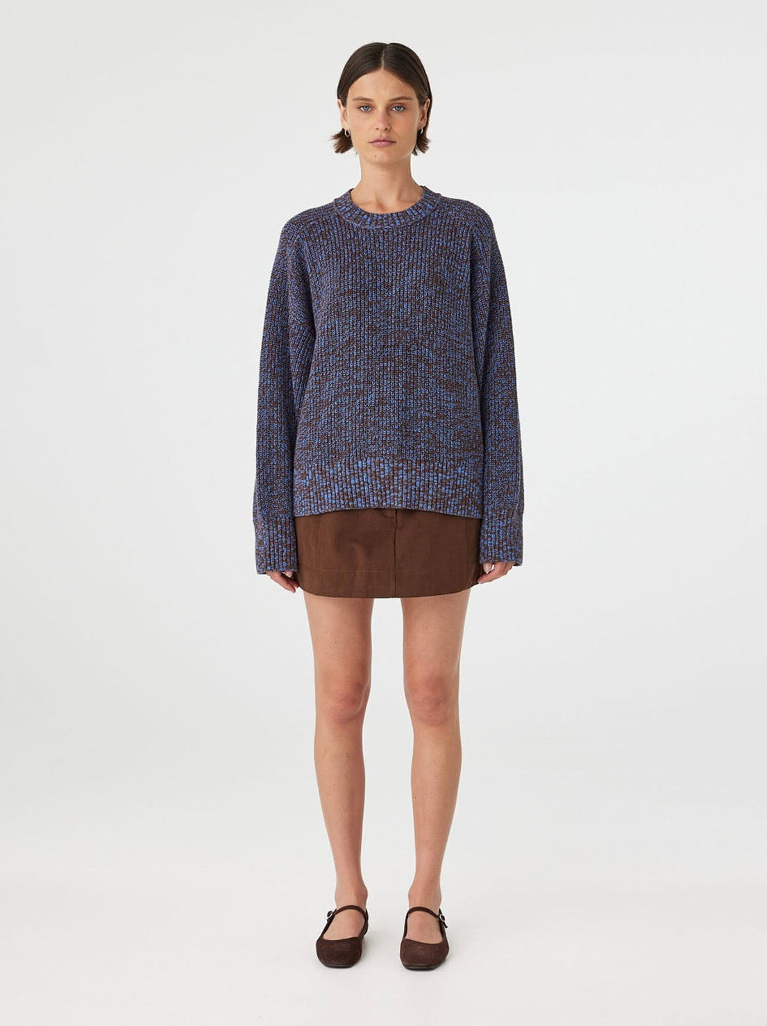 Arcaa Movement - Solene Sweater - Chocolate & Royal Multi