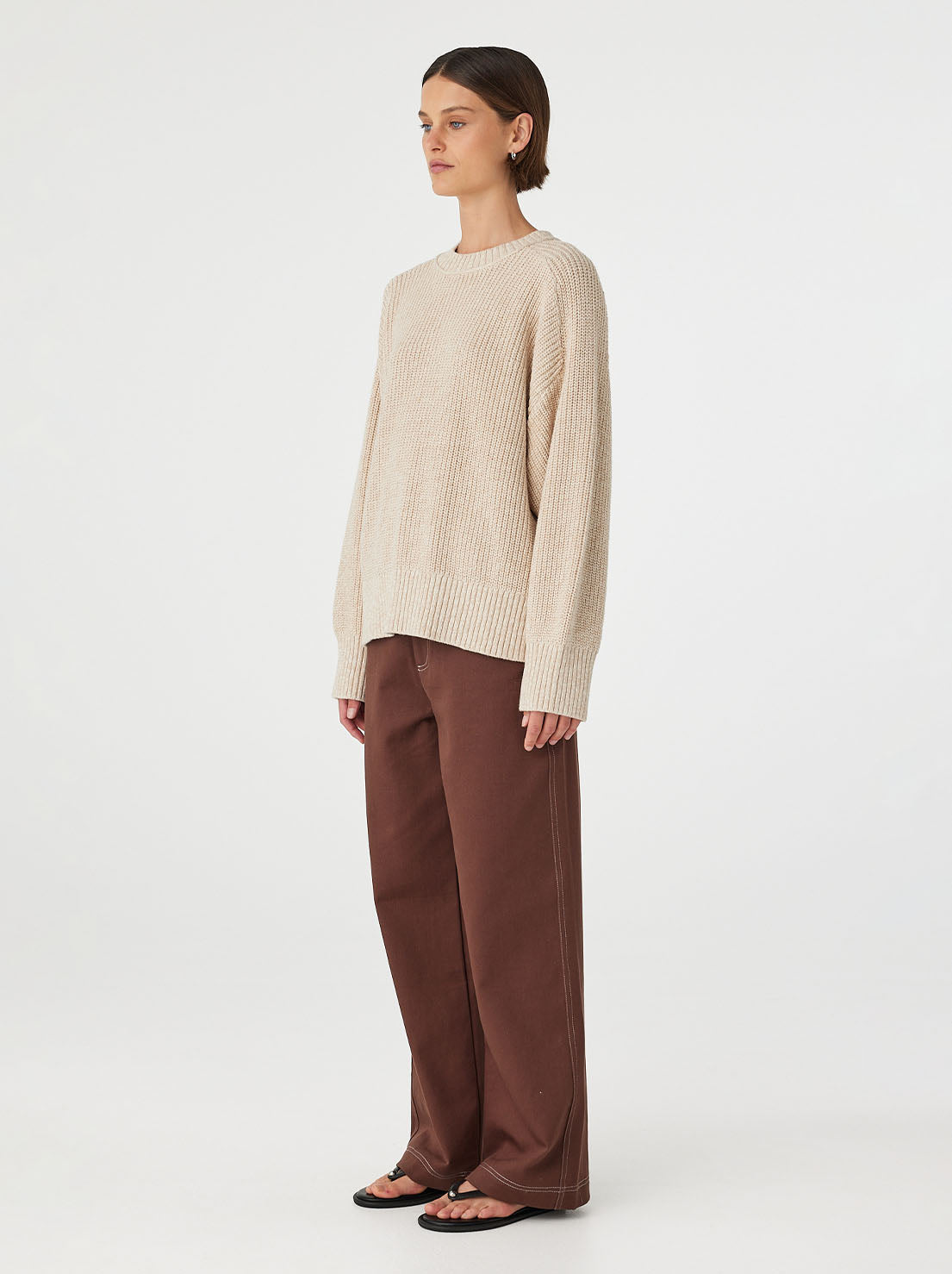 Arcaa Movement - Solene Sweater - Cream & Sand