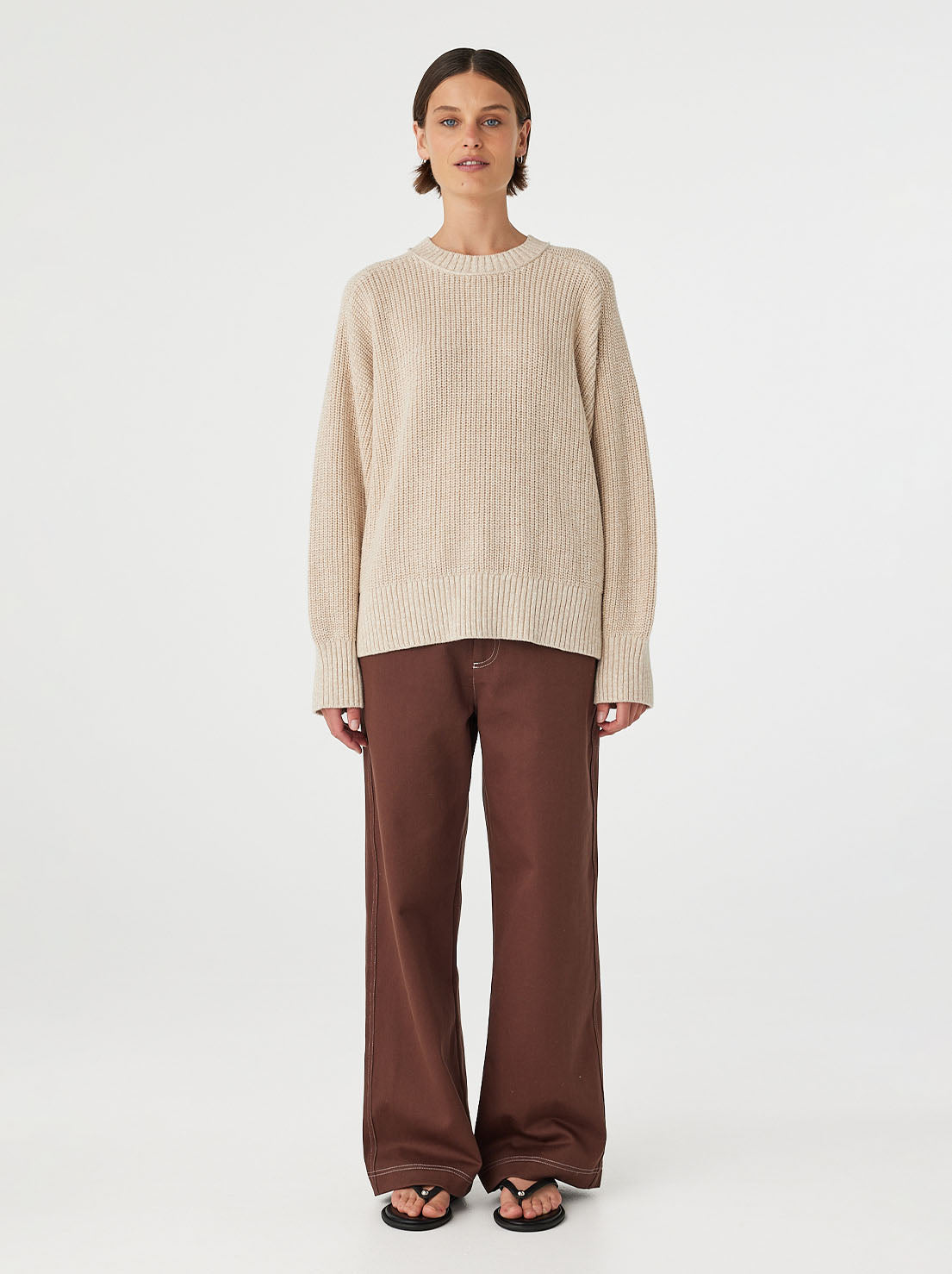 Arcaa Movement - Solene Sweater - Cream & Sand