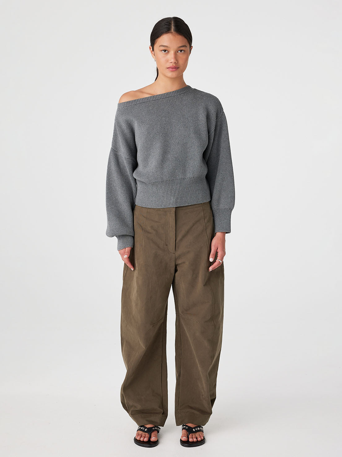 Arcaa Movement - Soren Sweater - Dark Grey Marle