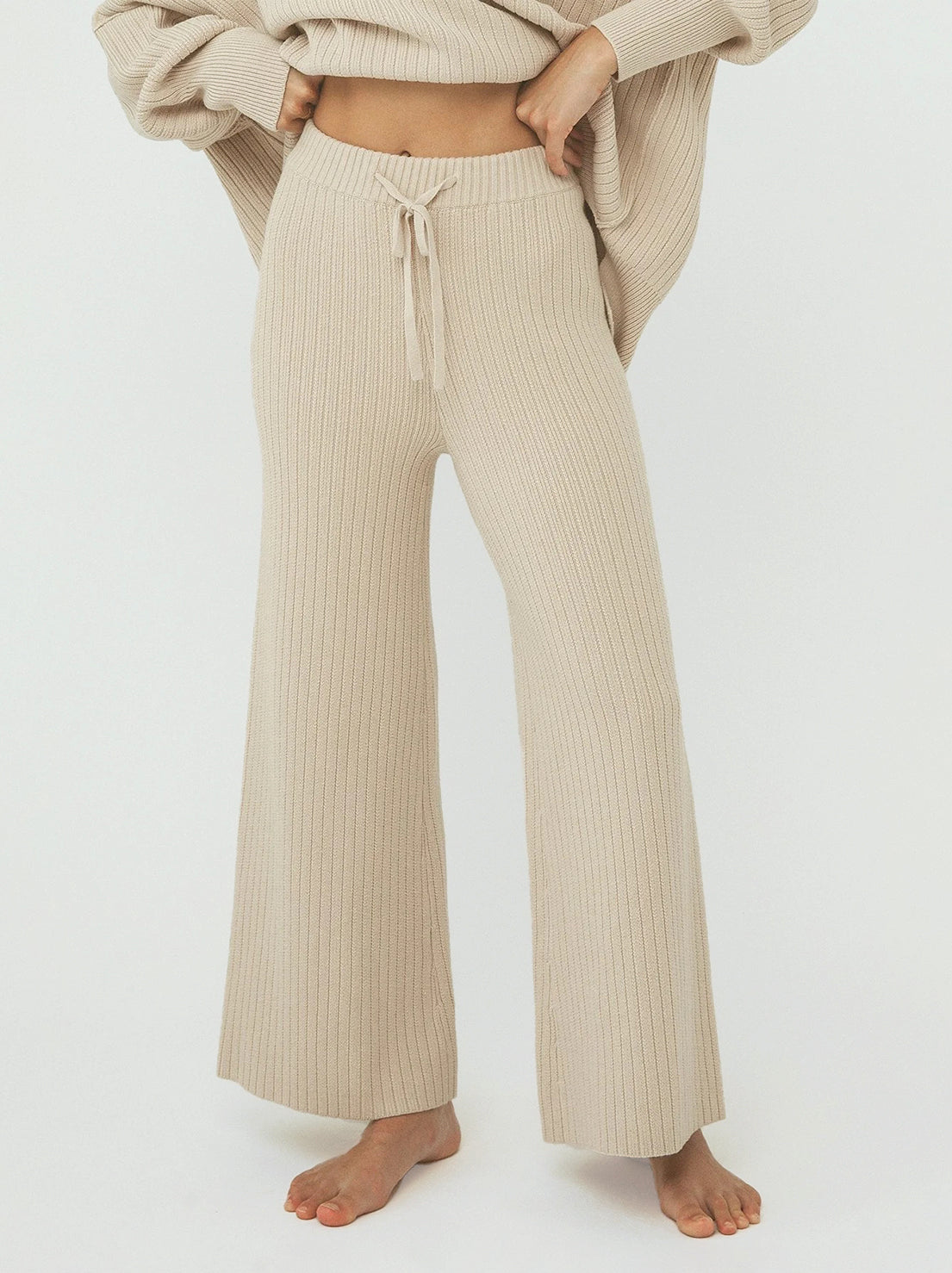 Arcaa Movement - Vera Organic Knit Pants - Sand