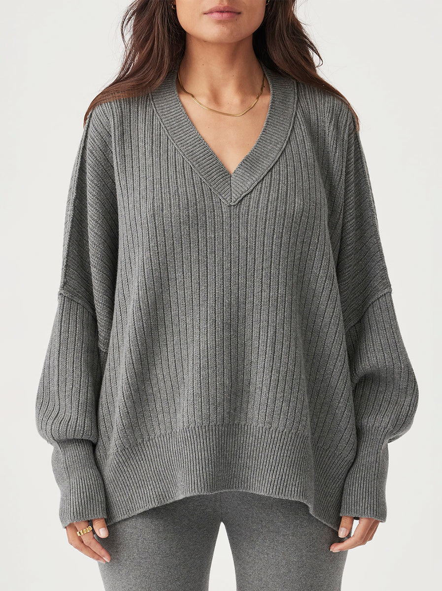 Arcaa Movement - Vera Sweater - Dark Grey Marle – Abicus
