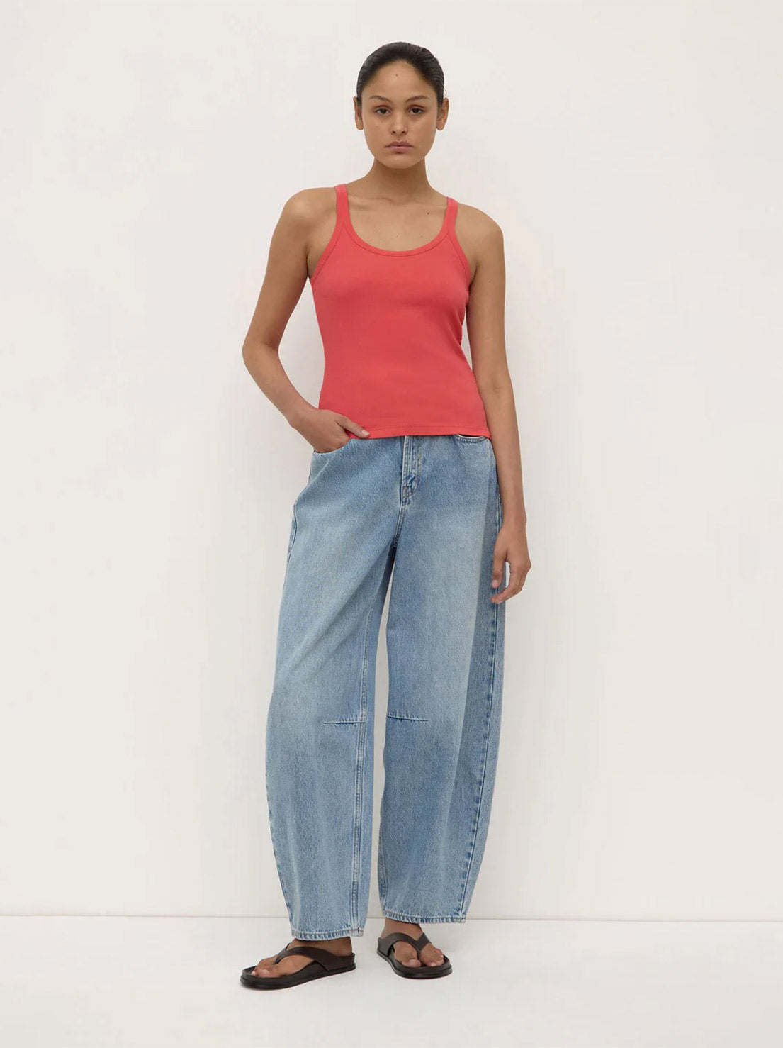 Assembly - Charlie Rib Tank - Washed Chilli