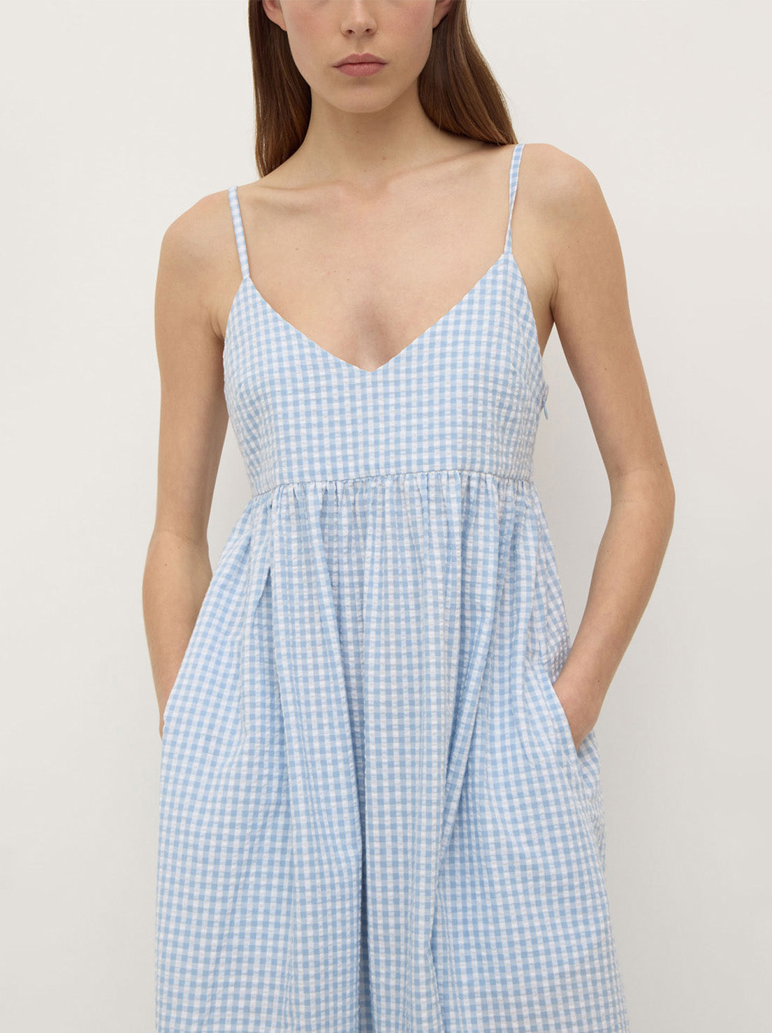 Assembly - Ainslee Midi Dress - Blue Check