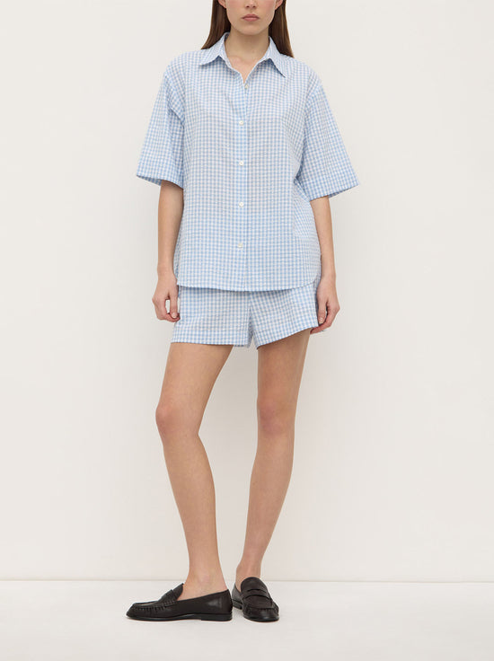 Assembly - Ainslee Short Sleeve Shirt - Blue Check