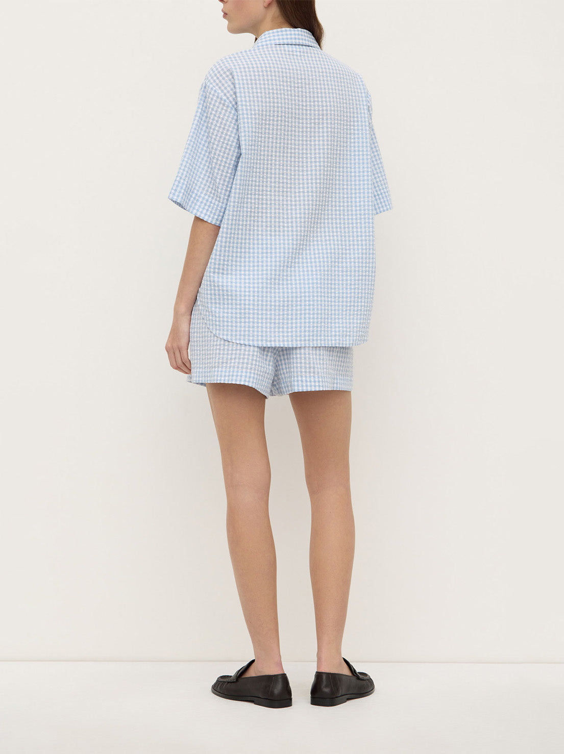 Assembly - Ainslee Short Sleeve Shirt - Blue Check