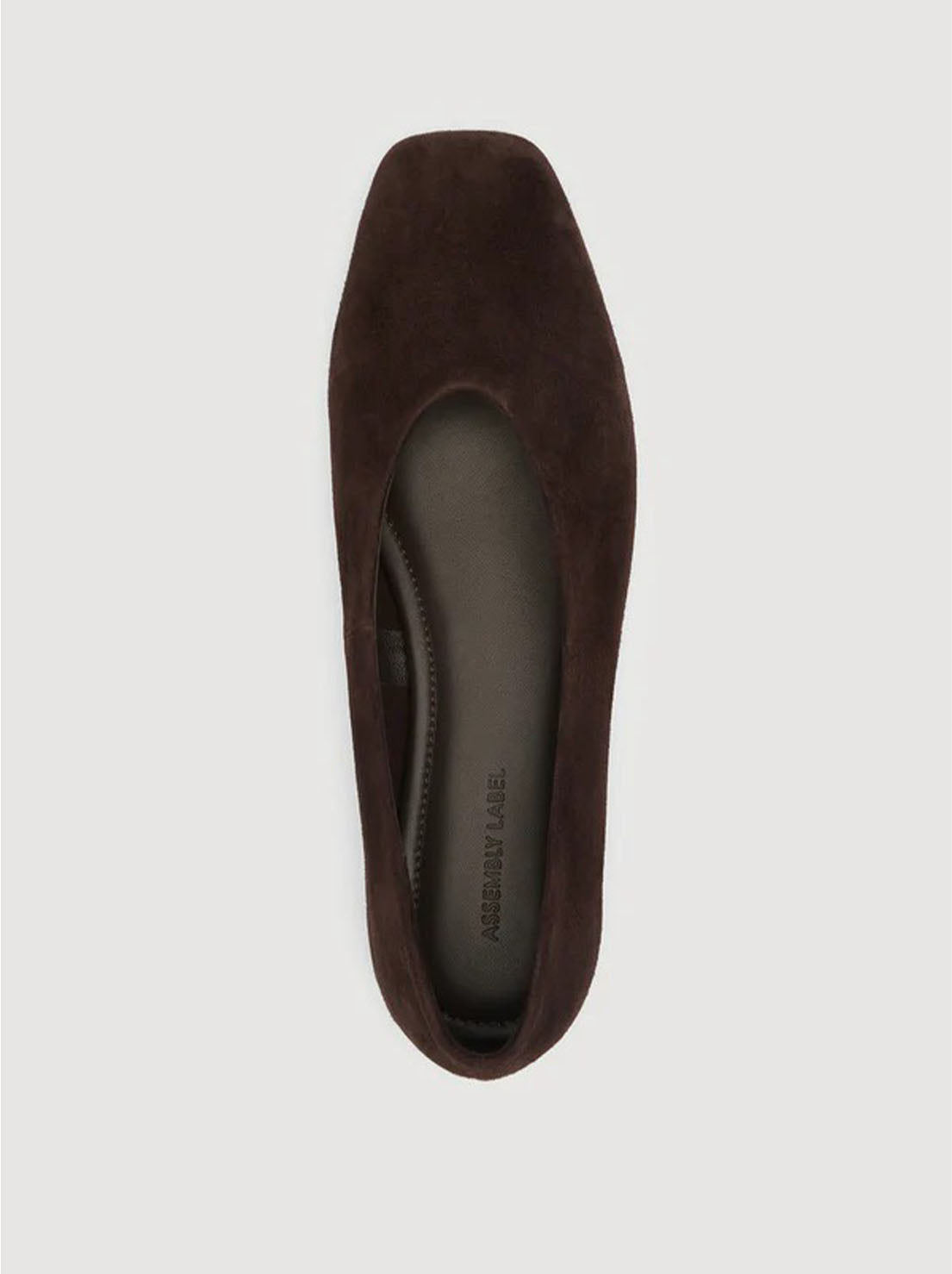 Assembly Label - Andrea Suede Ballet Flat - Ganache