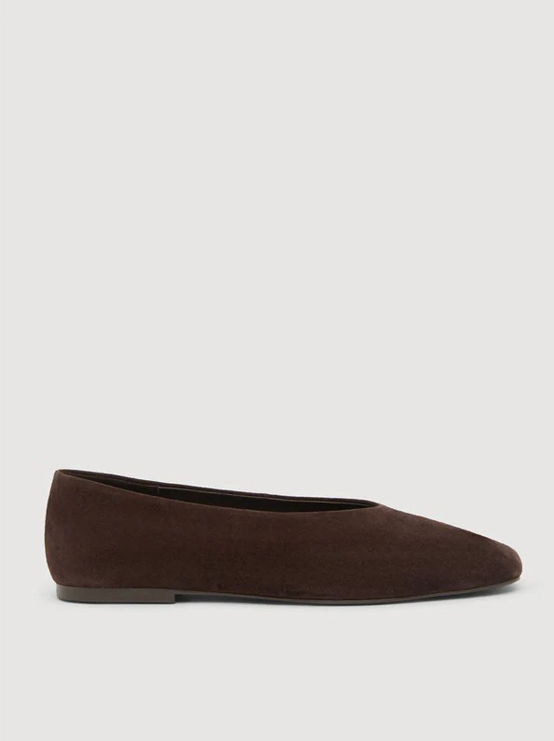 Assembly Label - Andrea Suede Ballet Flat - Ganache