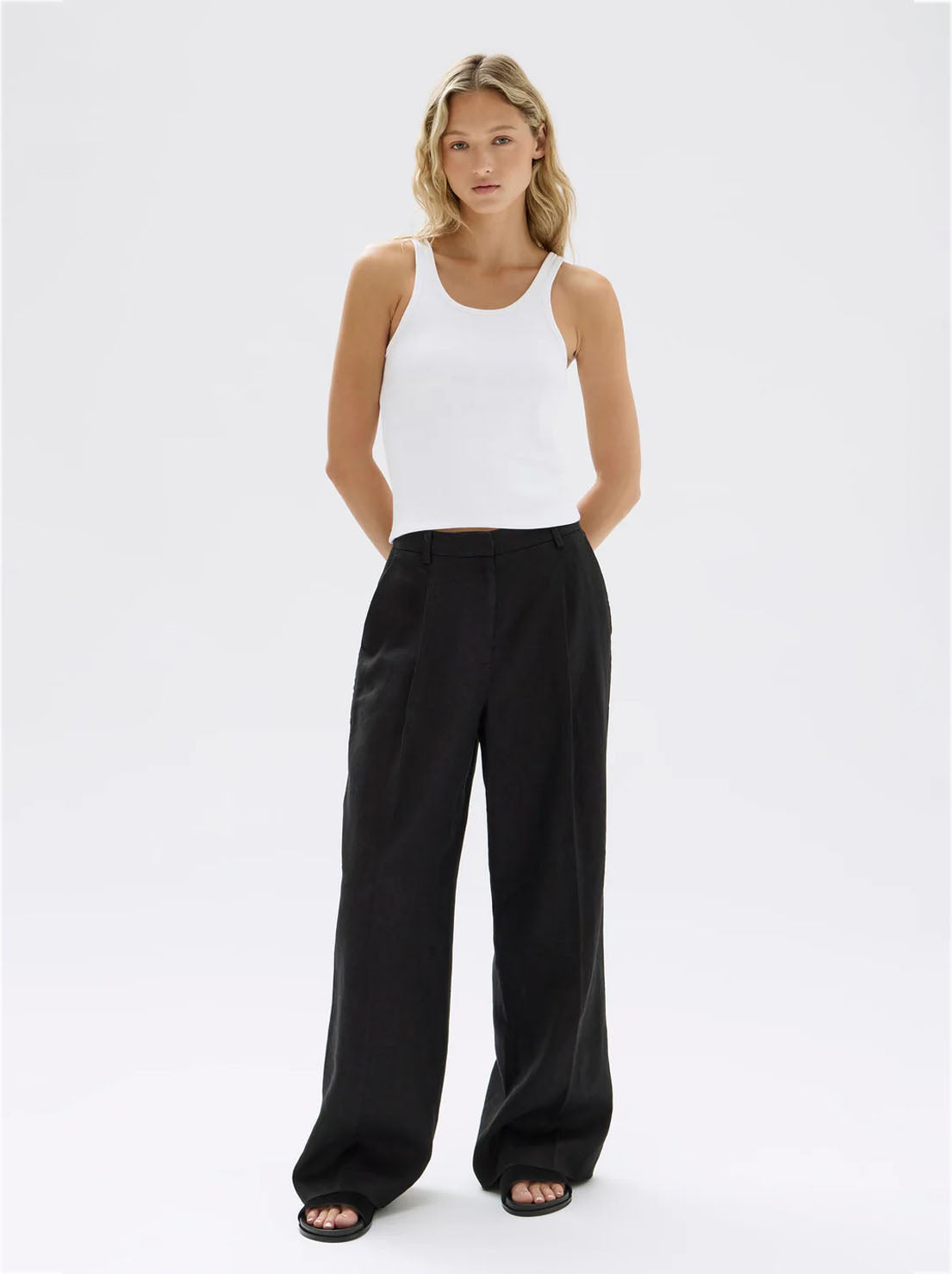 Assembly - Aria Linen Pant - Black