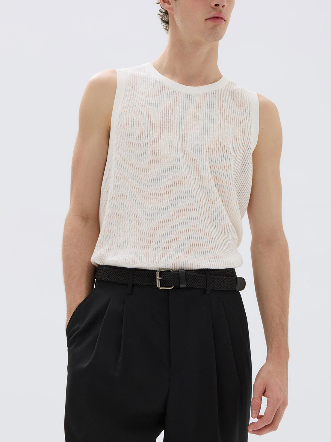 Assembly - Carlo Knit Tank - Cream