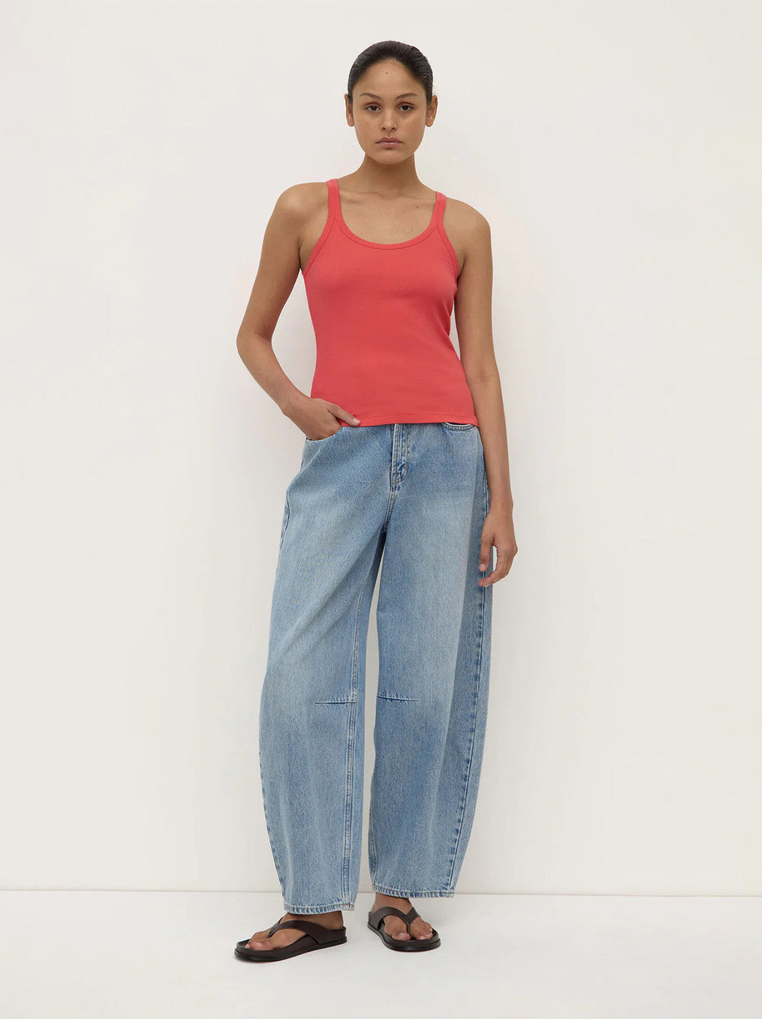 Assembly - Charlie Rib Tank - Washed Chilli