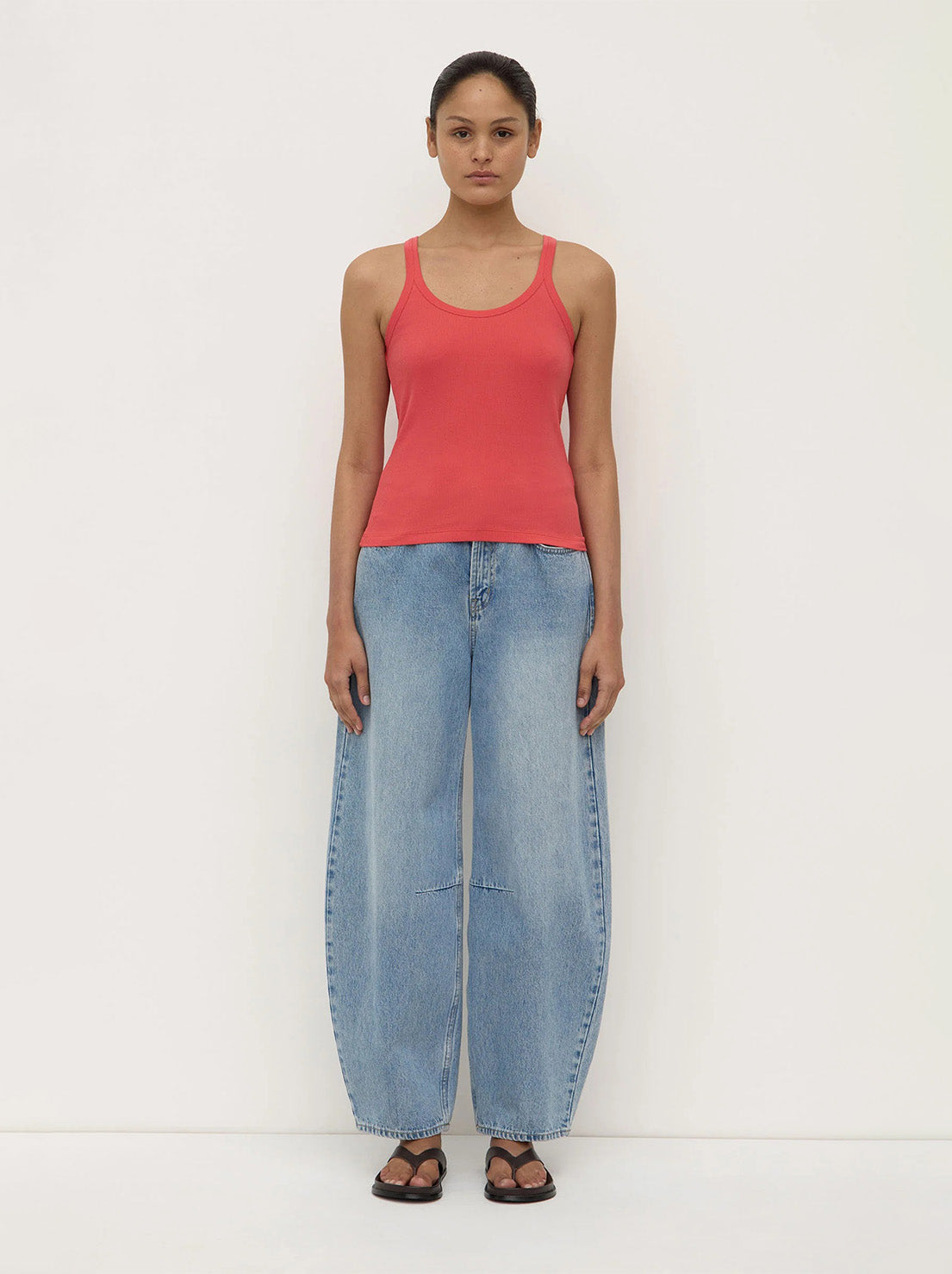 Assembly - Charlie Rib Tank - Washed Chilli