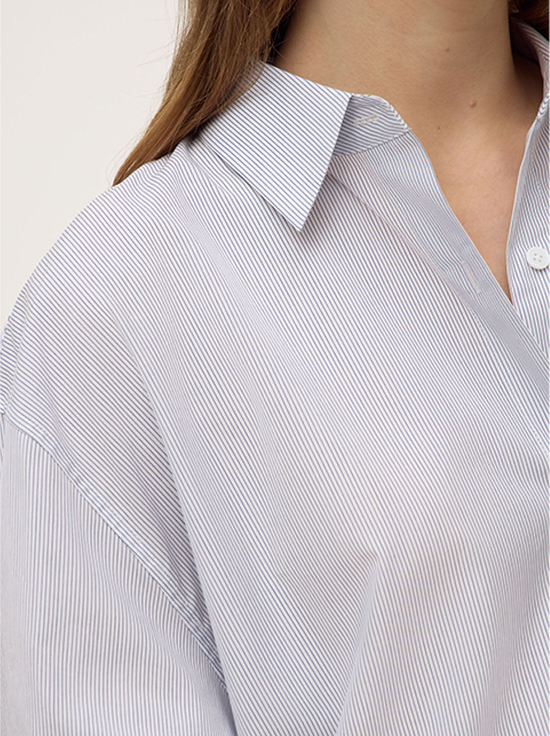 Assembly - Cora Stripe Shirt Dress - White/Navy Stripe