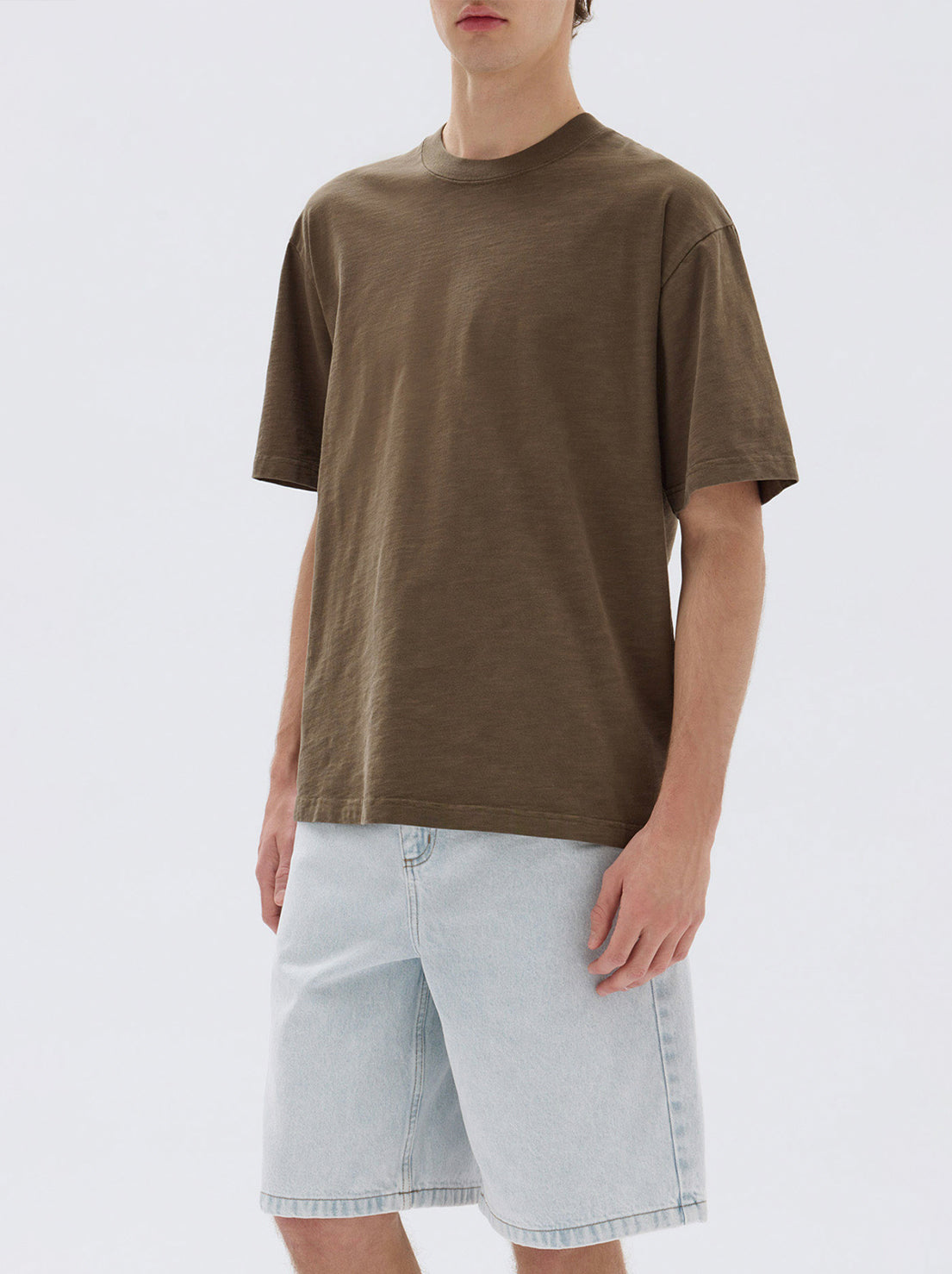 Assembly - Dylan Slub Oversized Short Sleeve Tee - Military