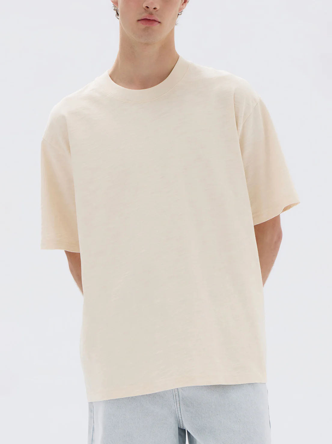 Assembly - Dylan Slub Oversized Short Sleeve Tee - Stone