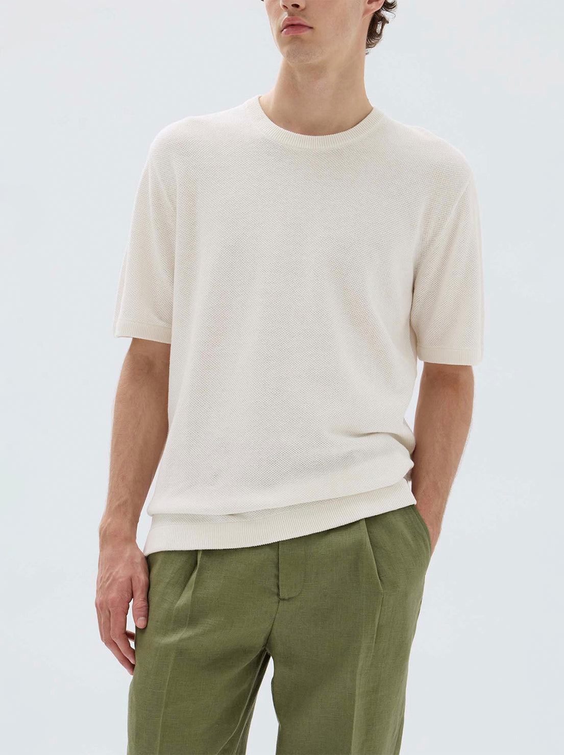 Assembly - Dylan Slub Oversized Short Sleeve Tee - Stone