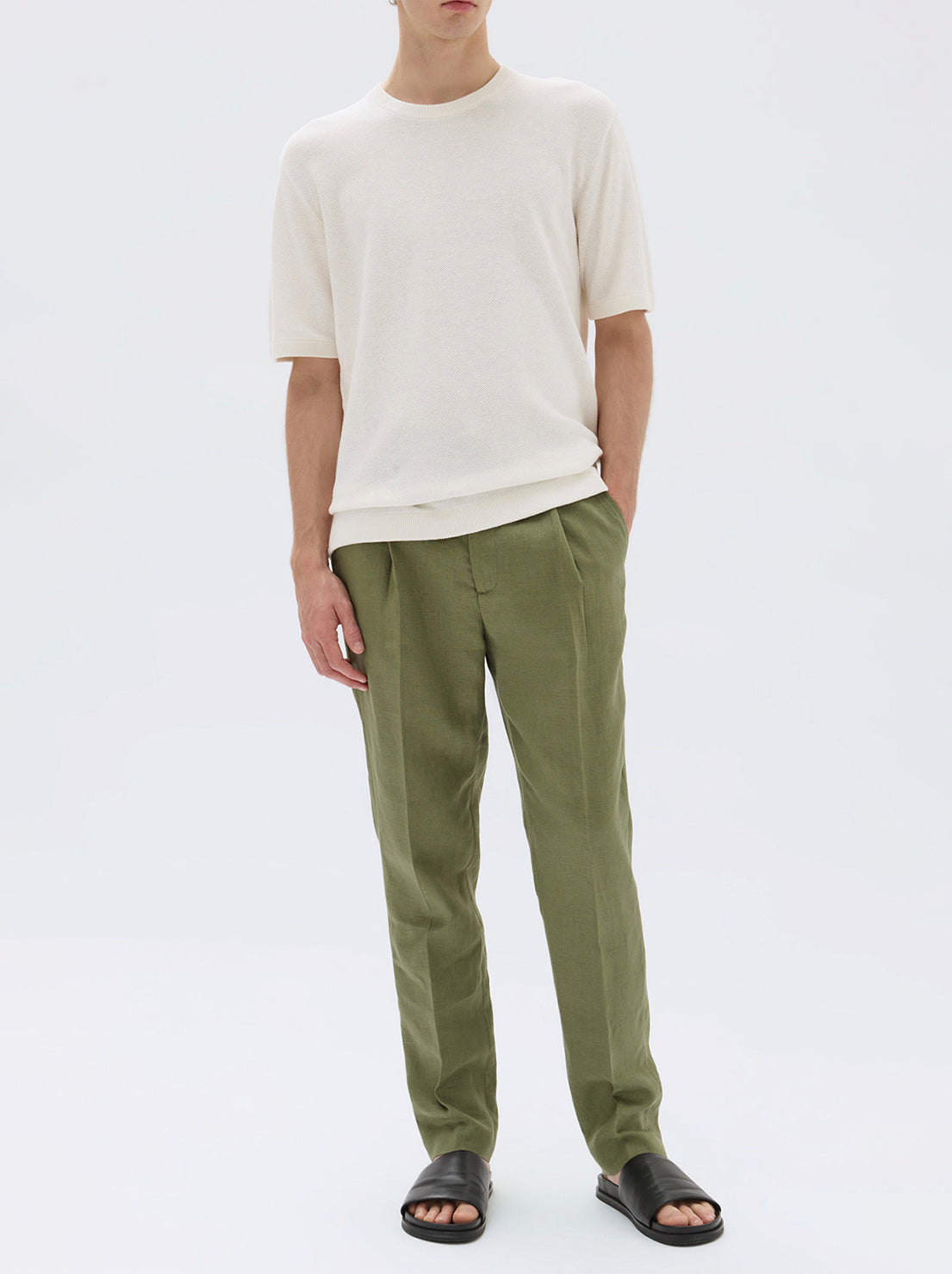 Assembly - Dylan Slub Oversized Short Sleeve Tee - Stone