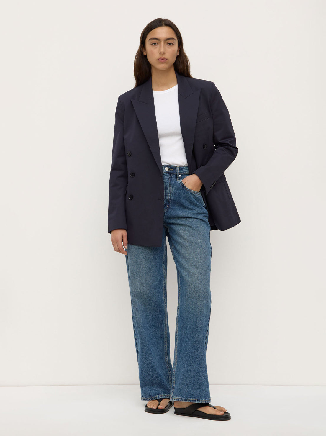 Assembly - Ellen Double Breasted Blazer - True Navy