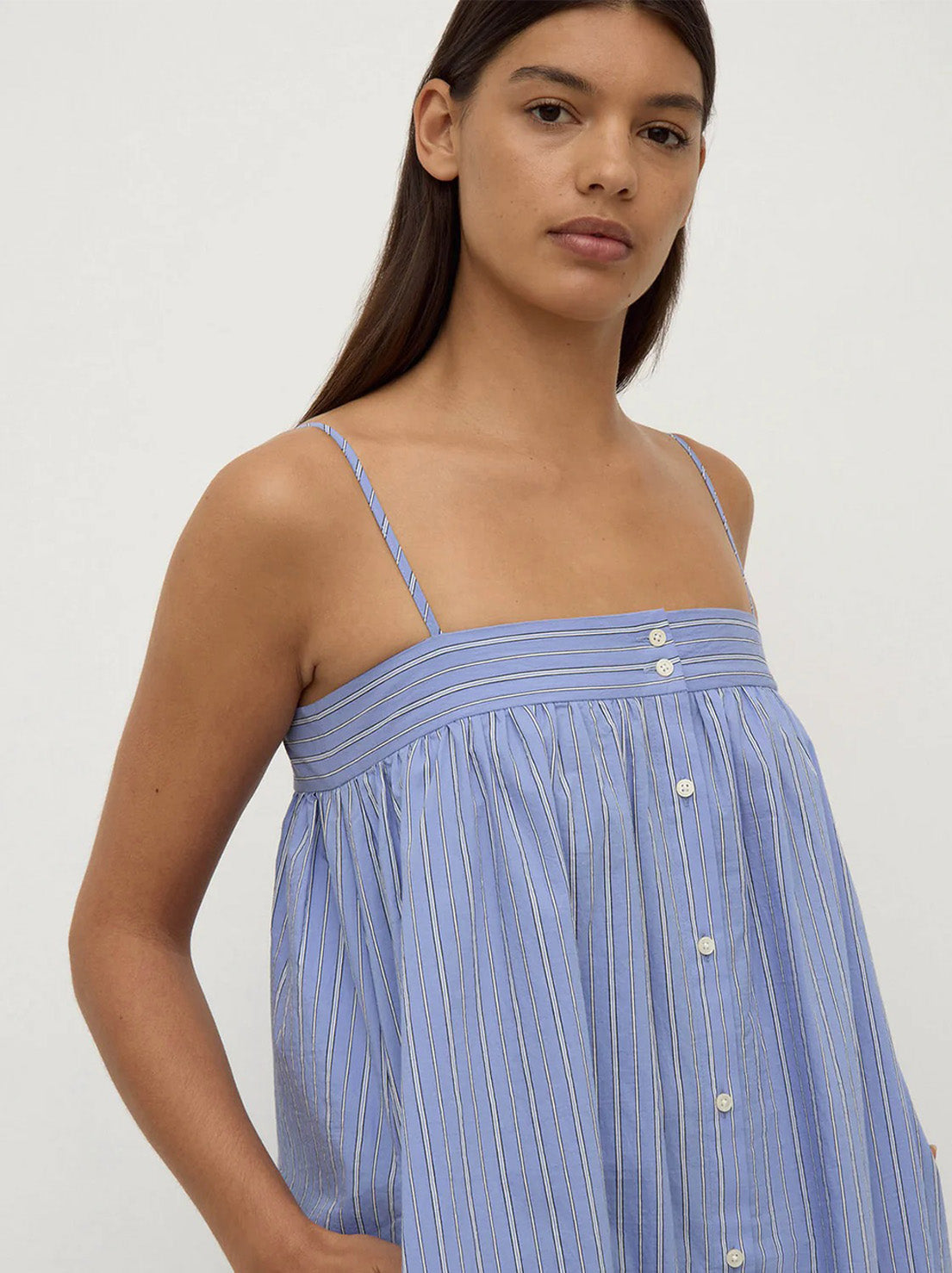 Assembly - Erina Stripe Maxi Dress - Blue/White Stripe