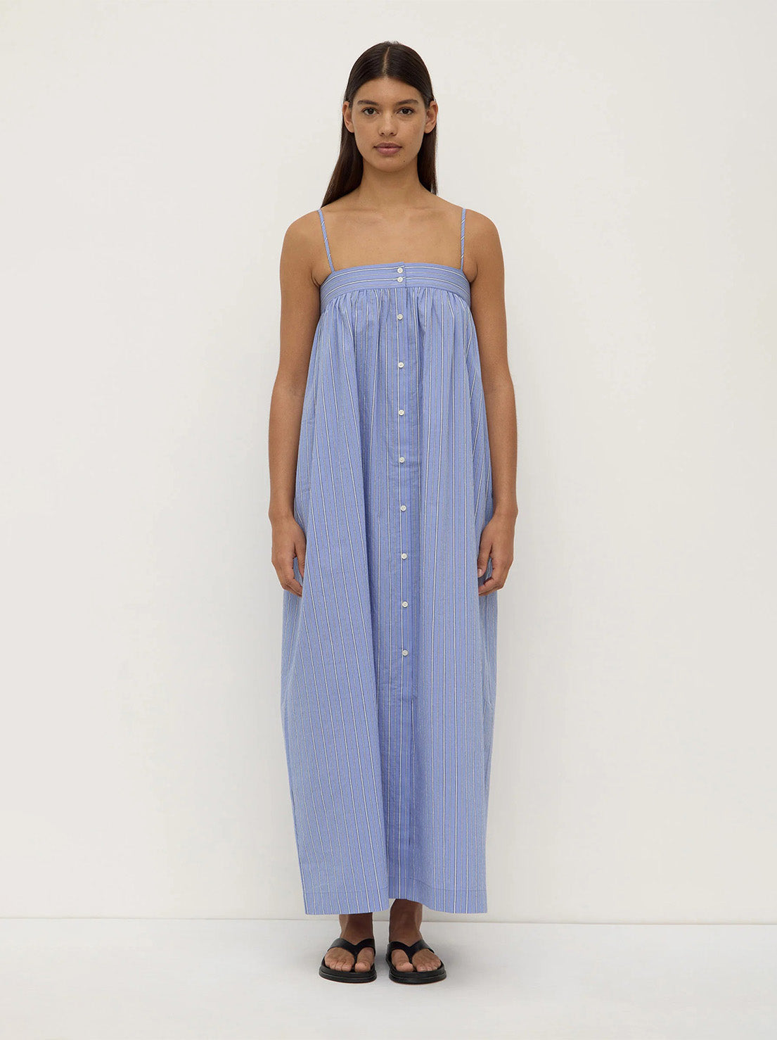 Assembly - Erina Stripe Maxi Dress - Blue/White Stripe