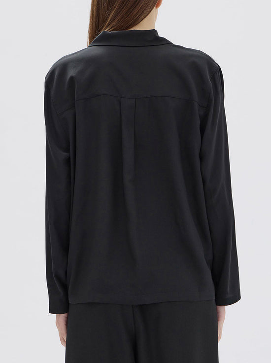 Assembly - Essie Silk Long Sleeve Shirt - Black