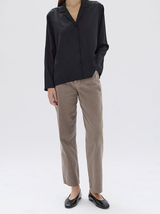 Assembly - Essie Silk Long Sleeve Shirt - Black