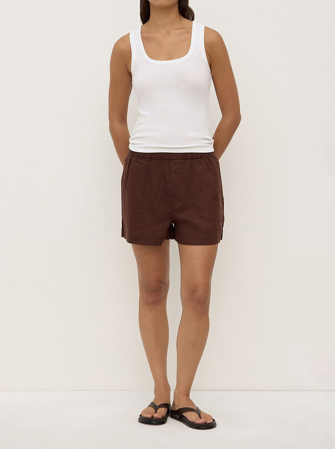 Assembly - Everyday Linen Short - Espresso