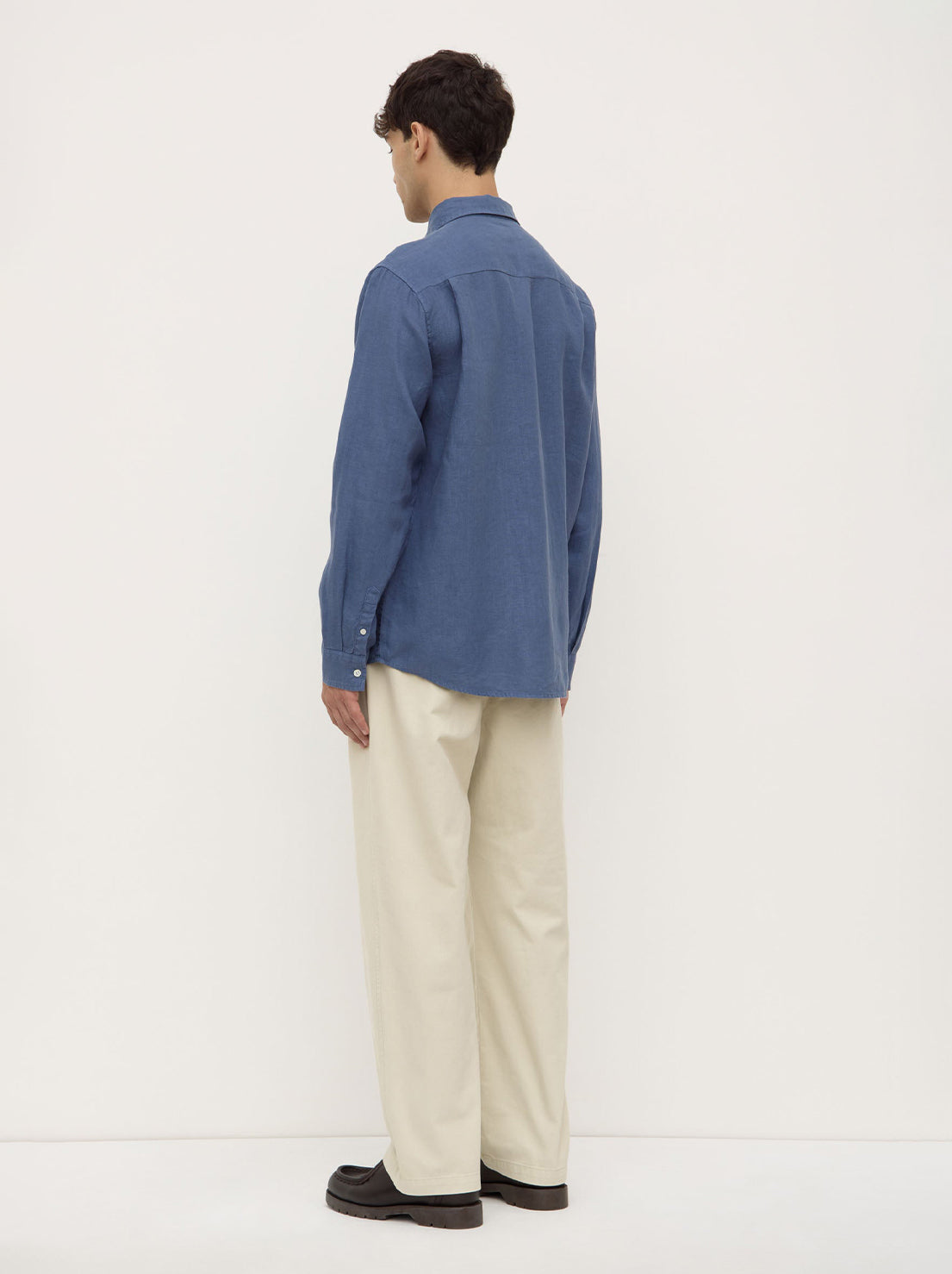 Assembly - Everyday Mens Linen LS Shirt - Ocean