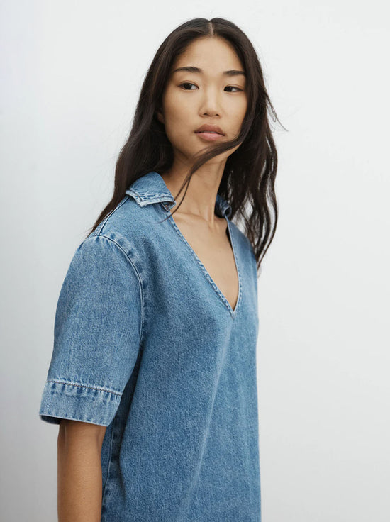 Assembly - Genevieve Denim Mini Dress - Dark Stone