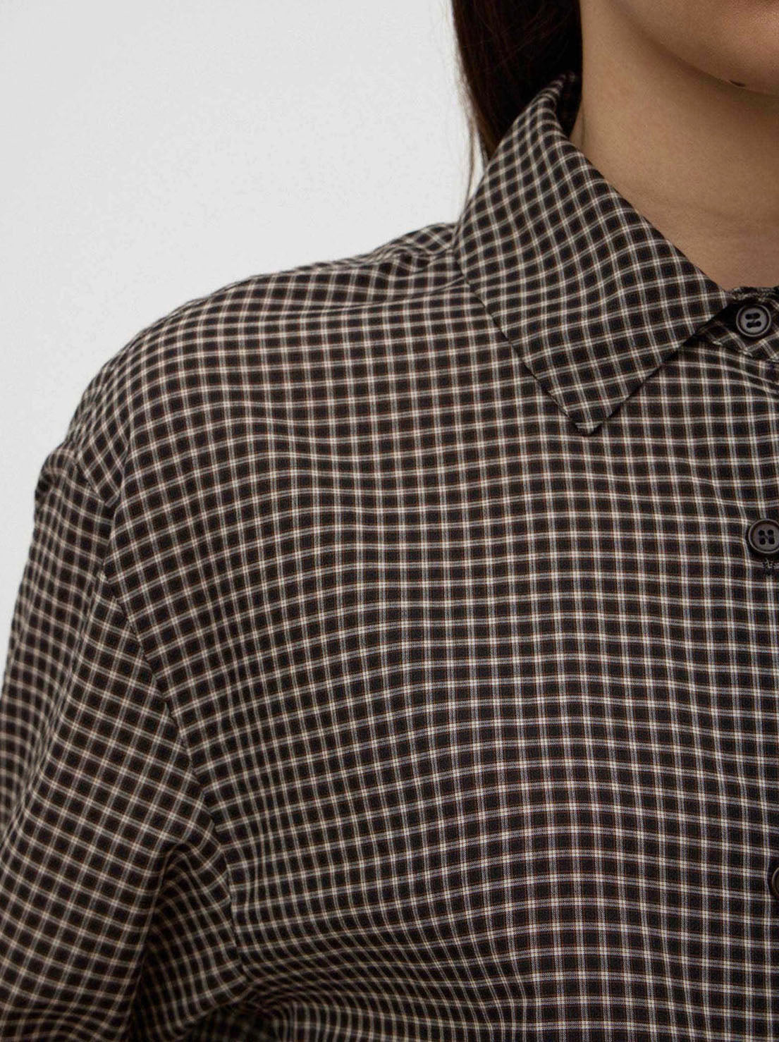 Assembly - Harriet Check Long Sleeve Shirt - Brown/Black