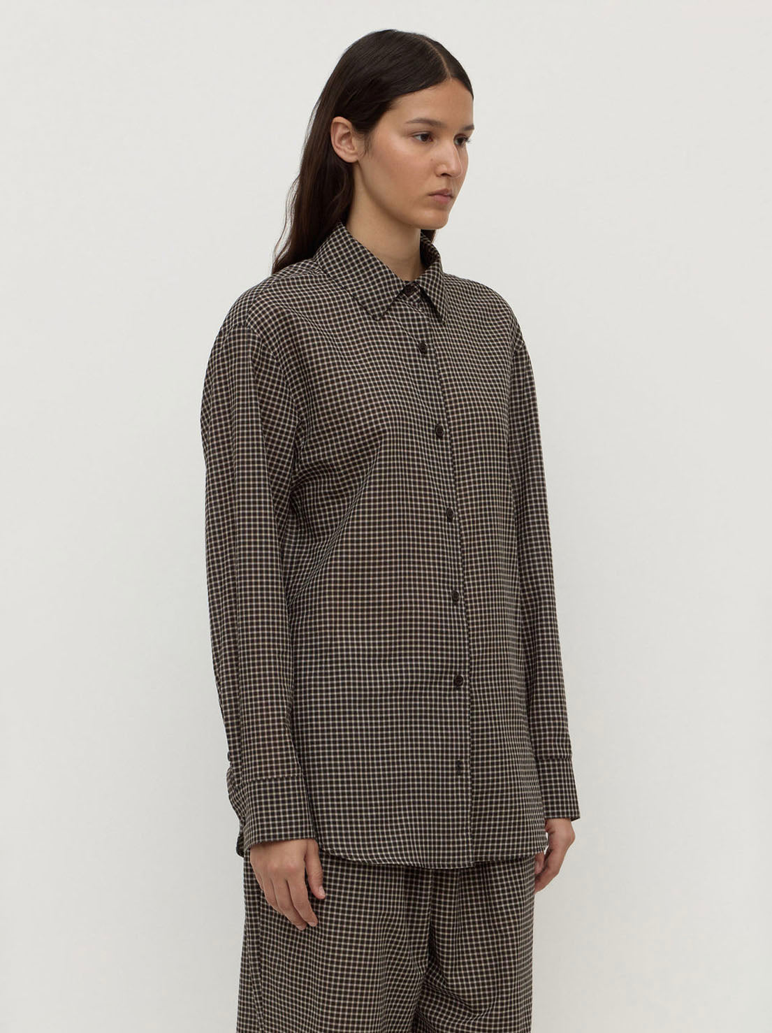 Assembly - Harriet Check Long Sleeve Shirt - Brown/Black