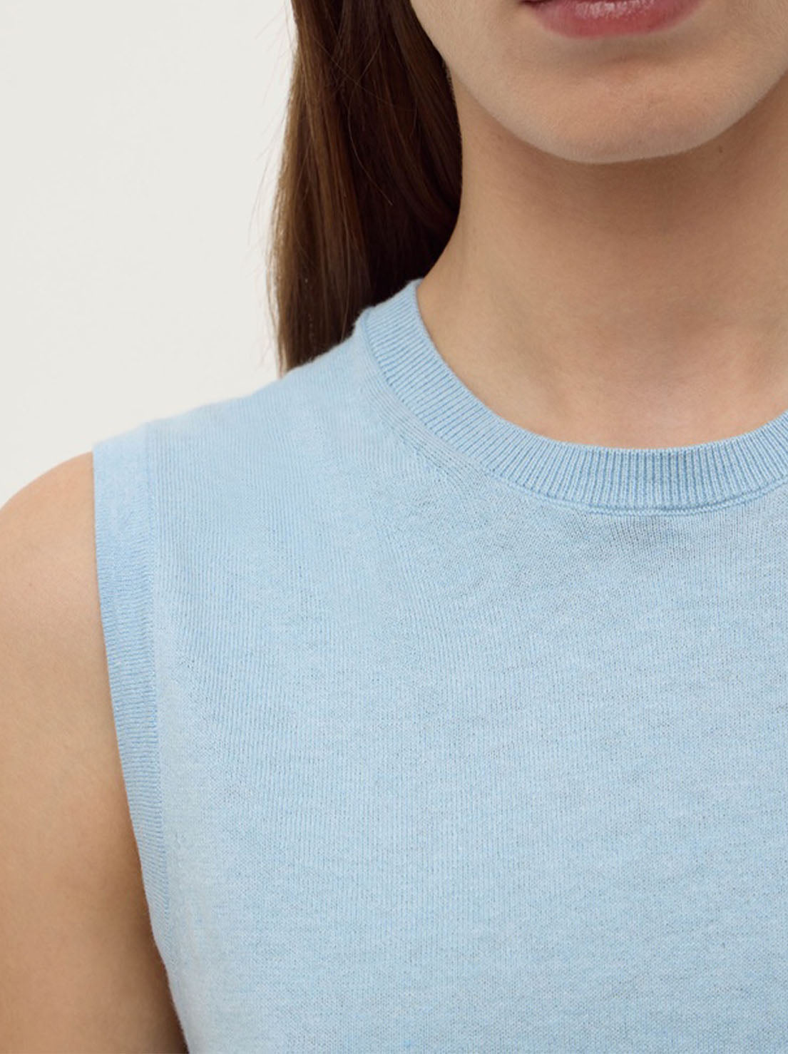 Assembly - Helena Cotton Cashmere Vest - Salt