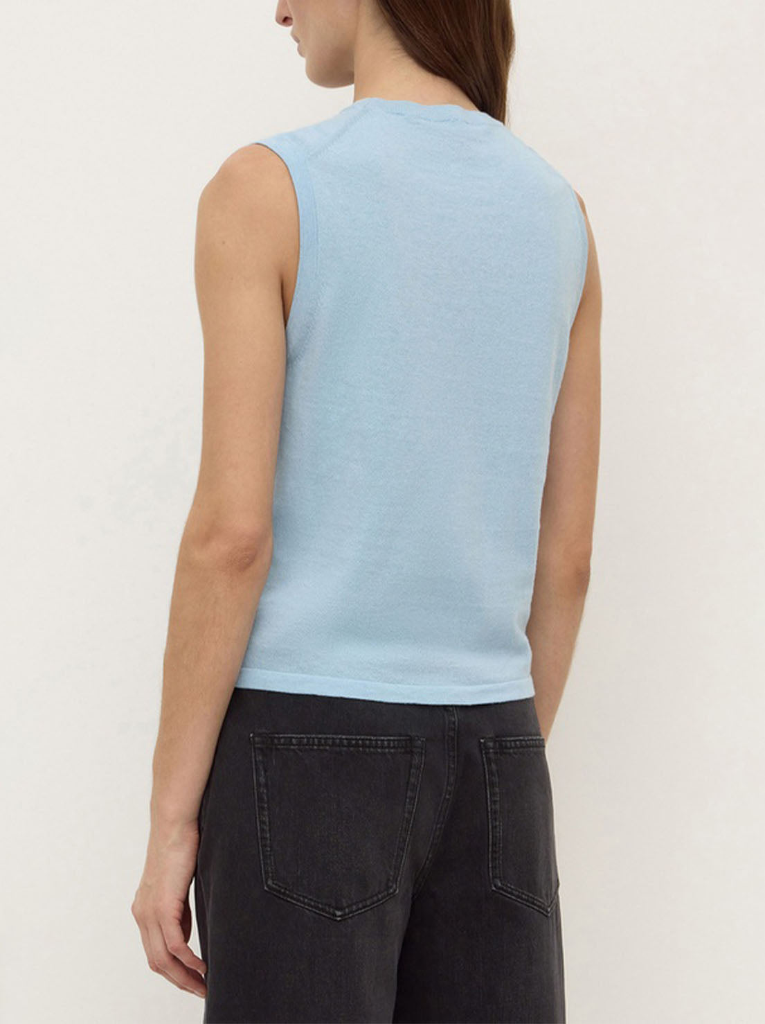 Assembly - Helena Cotton Cashmere Vest - Salt