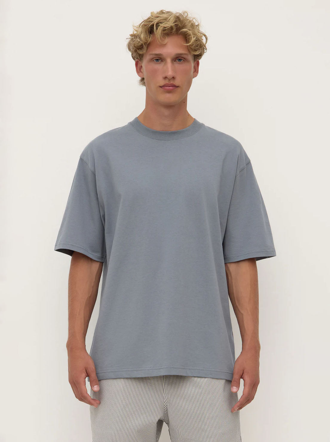 Assembly - Knox Organic Oversized Tee - Ashphalt