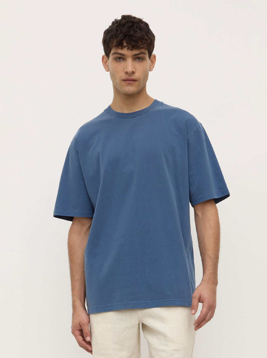 Assembly - Knox Organic Oversized Tee - Ocean