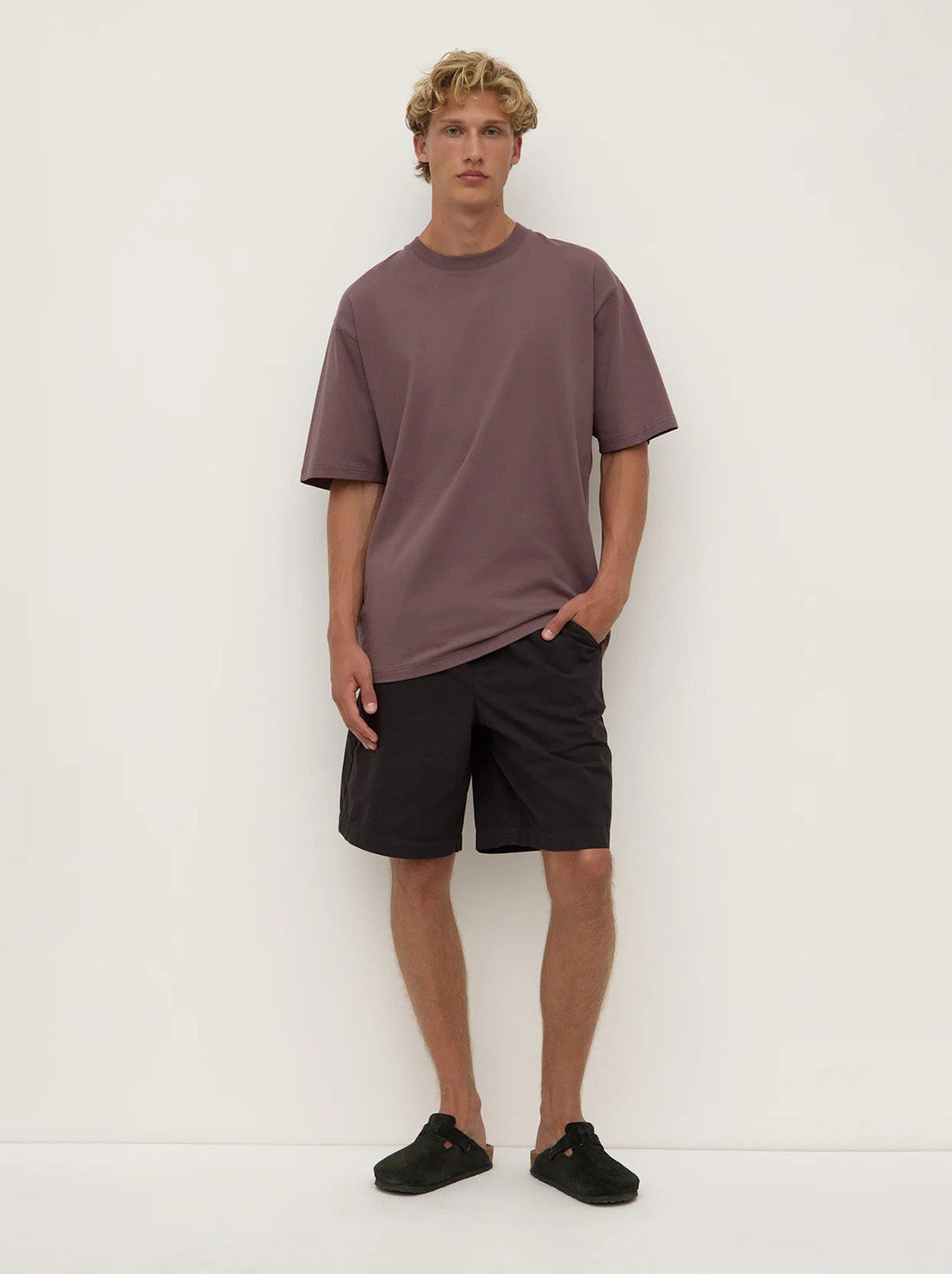 Assembly - Knox Organic Oversized Tee - Plum