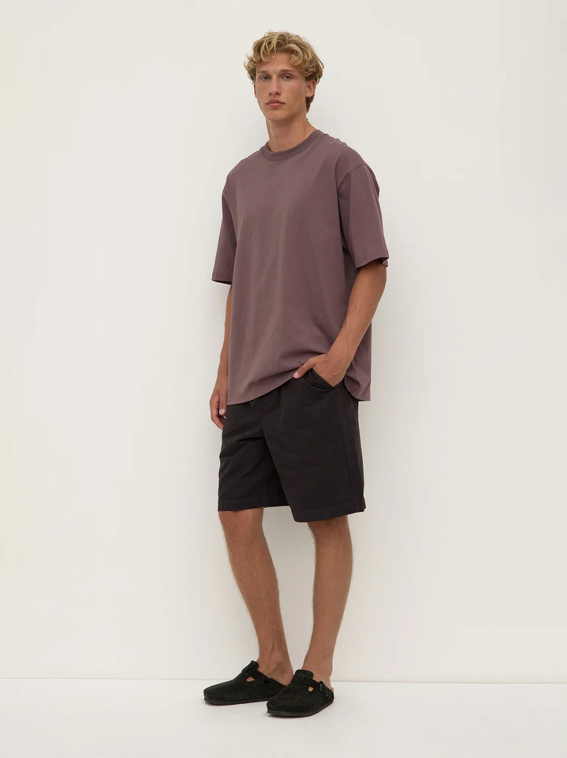 Assembly - Knox Organic Oversized Tee - Plum