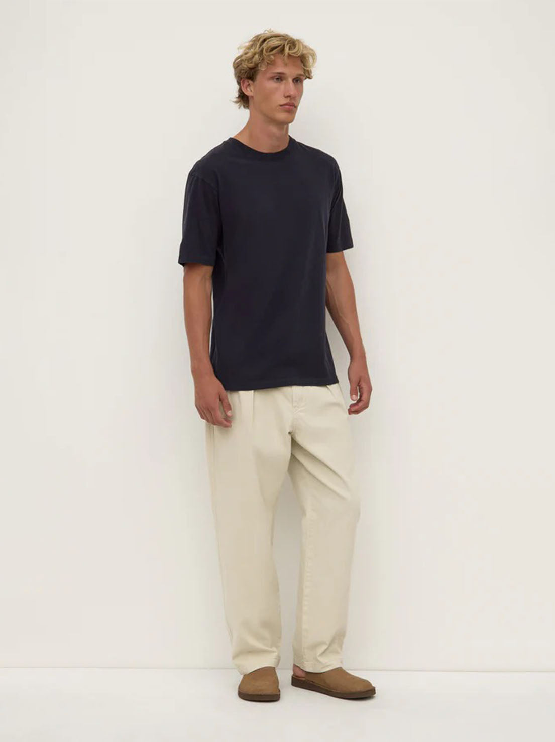 Assembly Label - Knox Organic Oversized Tee - True Navy