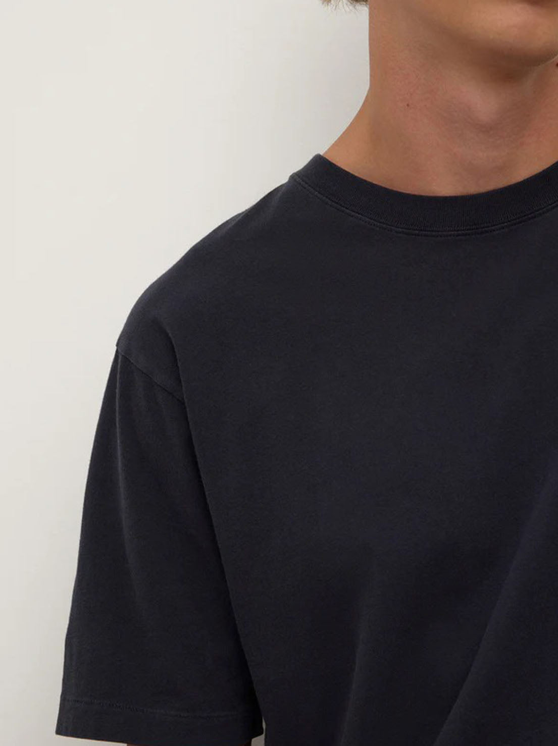 Assembly Label - Knox Organic Oversized Tee - True Navy