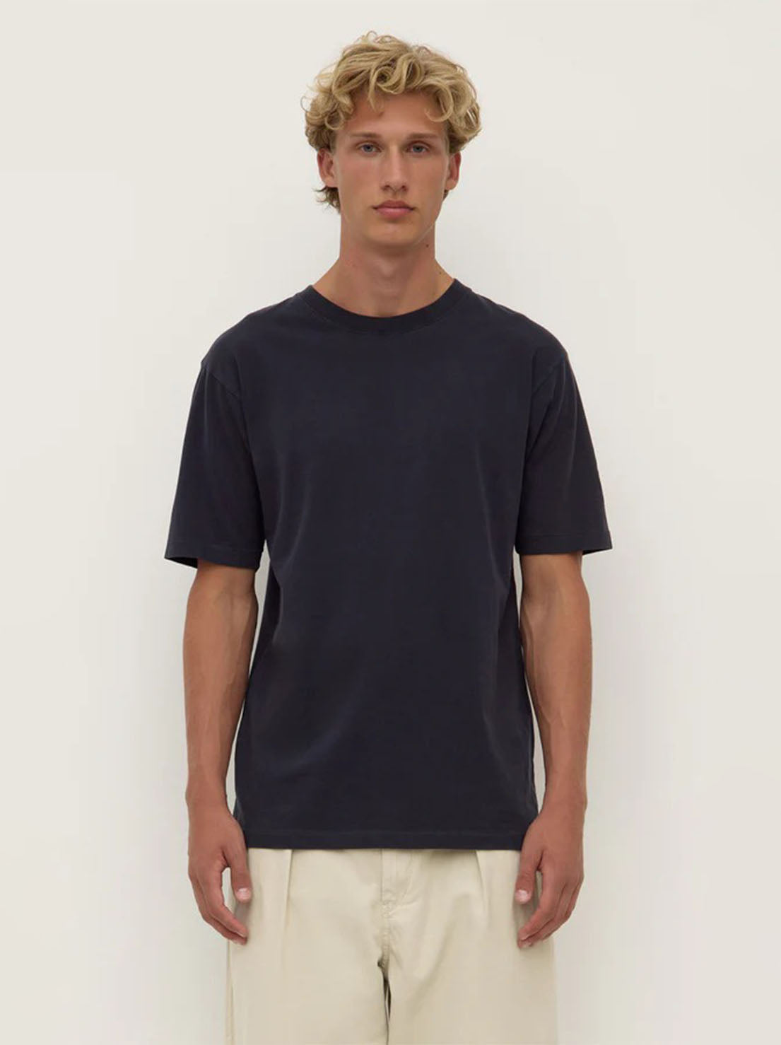 Assembly Label - Knox Organic Oversized Tee - True Navy