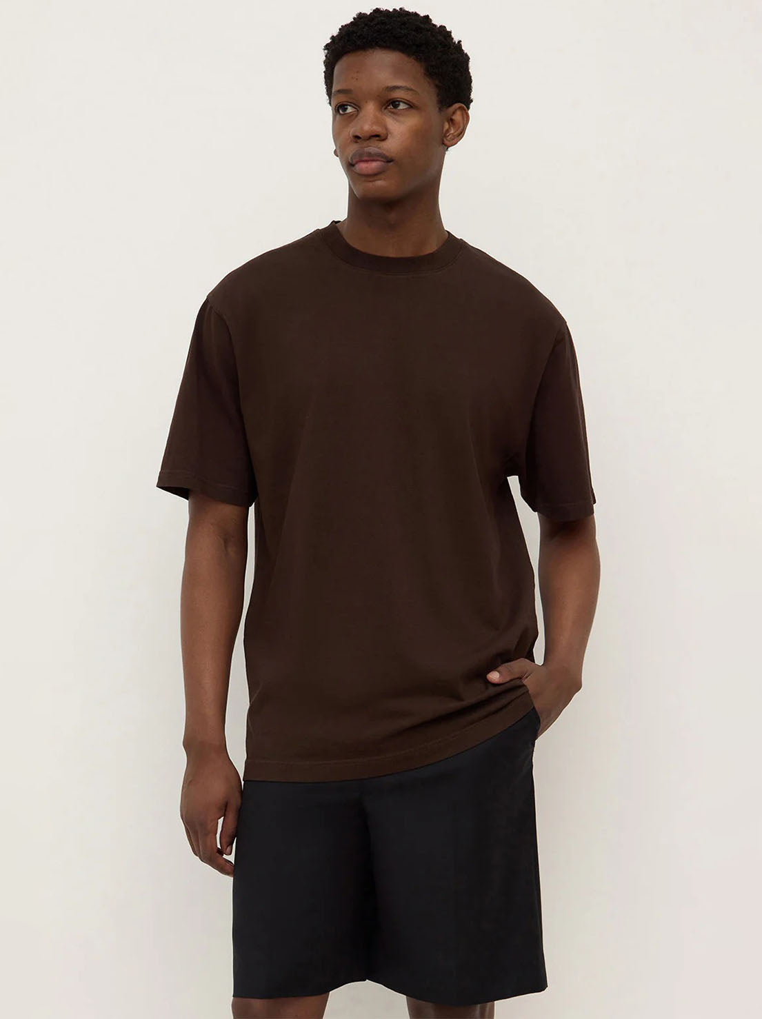 Assembly Label - Knox Organic Oversized Tee - Washed Ganache