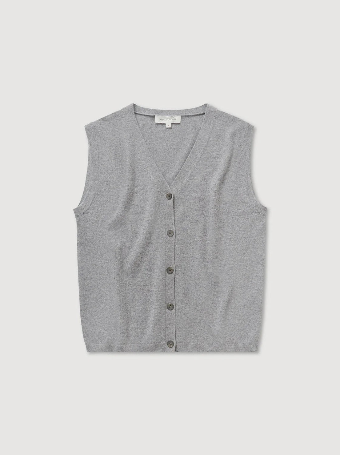 Assembly - Lara Cashmere Knit Tank - Grey Marle