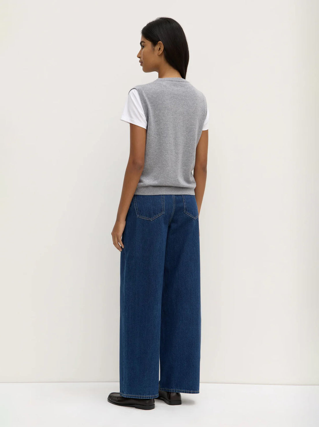 Assembly - Lara Cashmere Knit Tank - Grey Marle