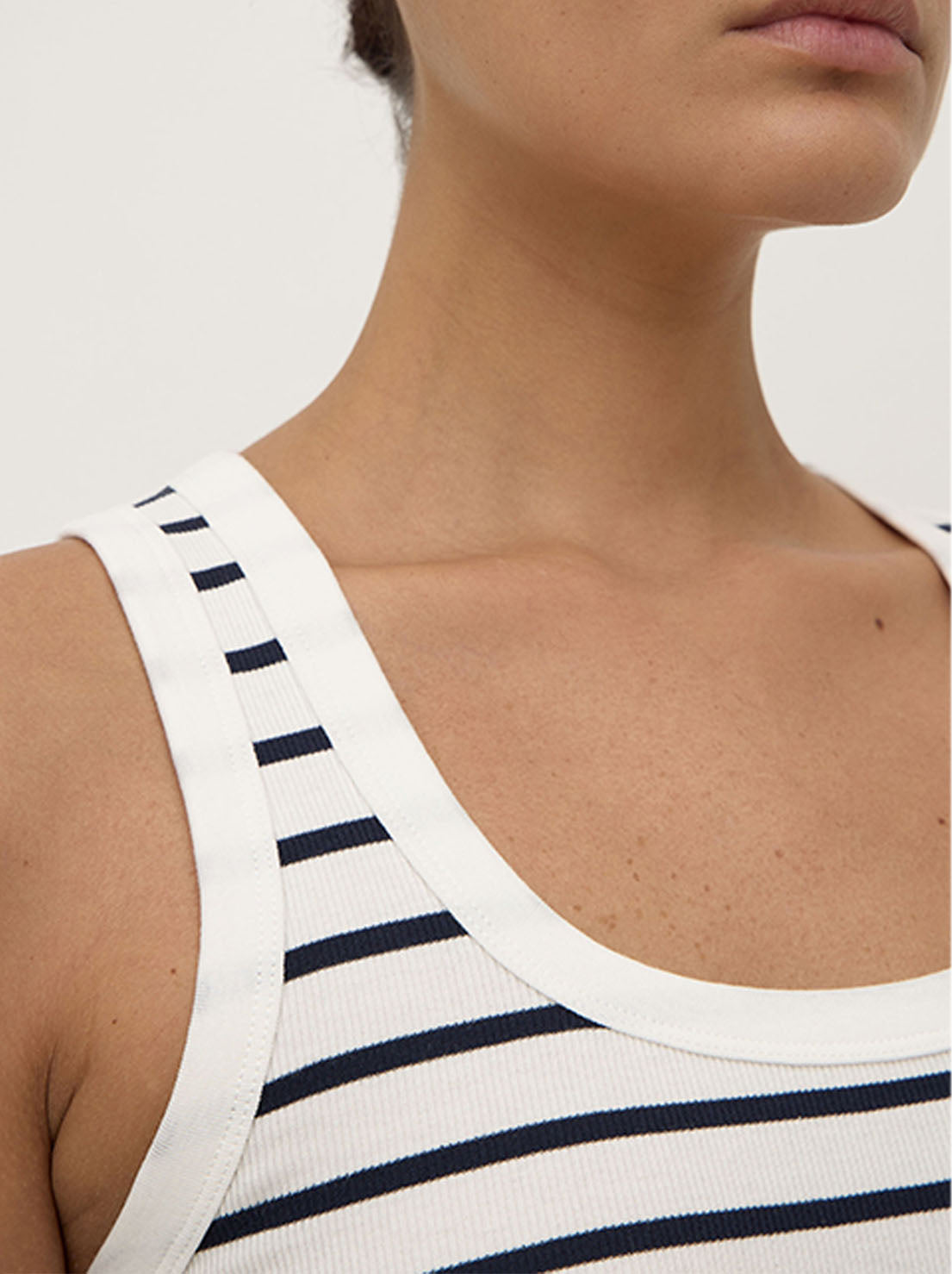 Assembly - Leony Stripe Tank - True Navy / Antique White