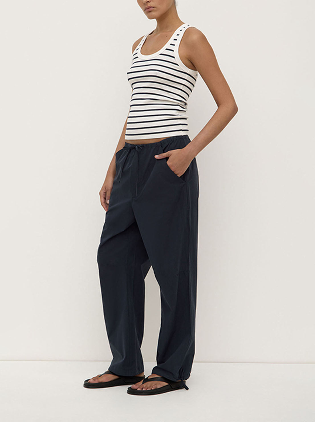 Assembly - Leony Stripe Tank - True Navy / Antique White