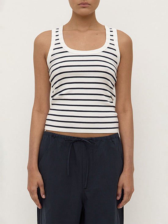 Assembly - Leony Stripe Tank - True Navy / Antique White