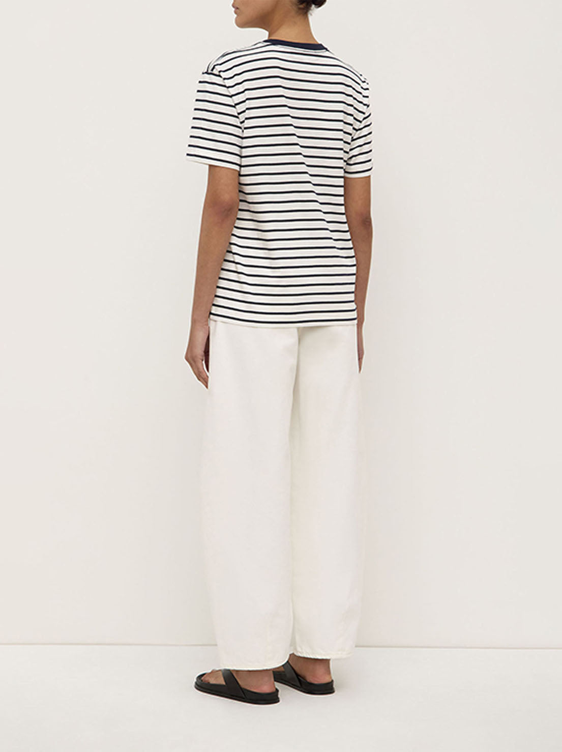 Assembly - Leony Stripe Tee - True Navy / Antique White