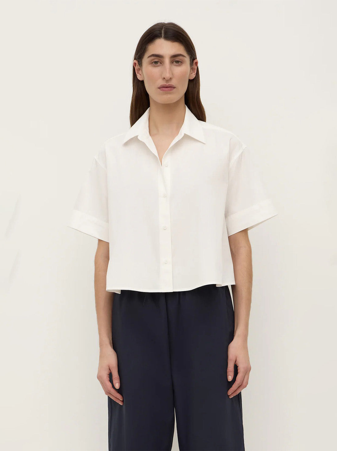 Assembly - Lima Cropped Shirt - White