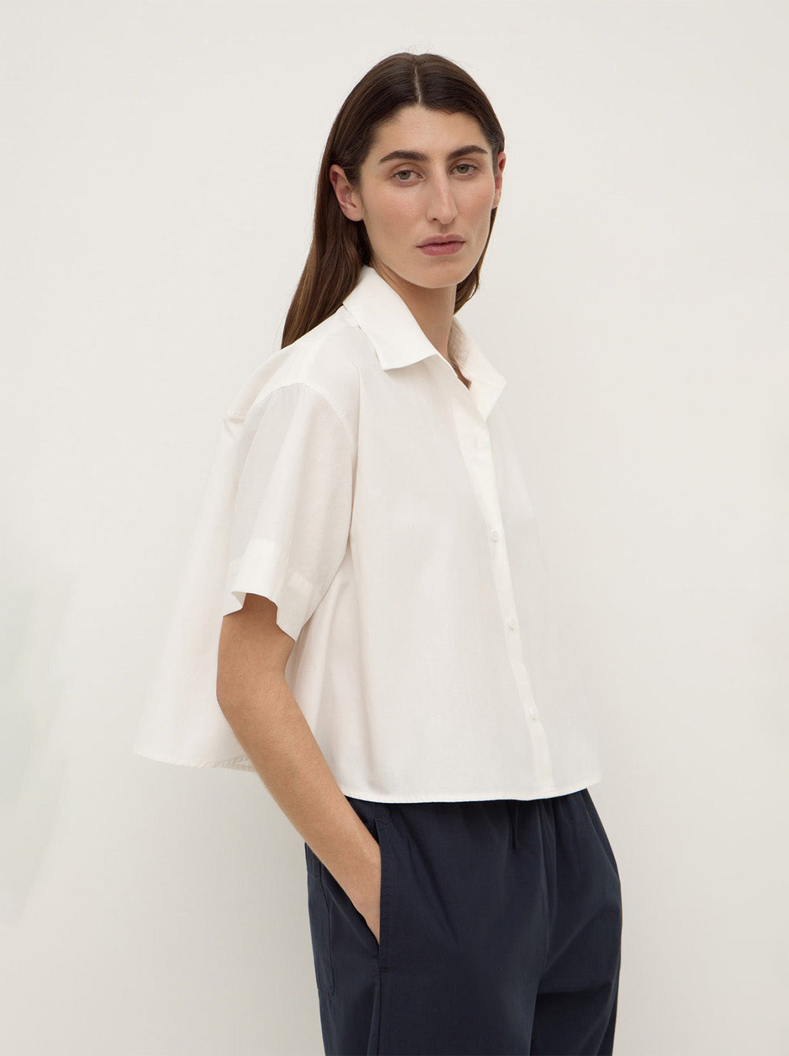Assembly - Lima Cropped Shirt - White